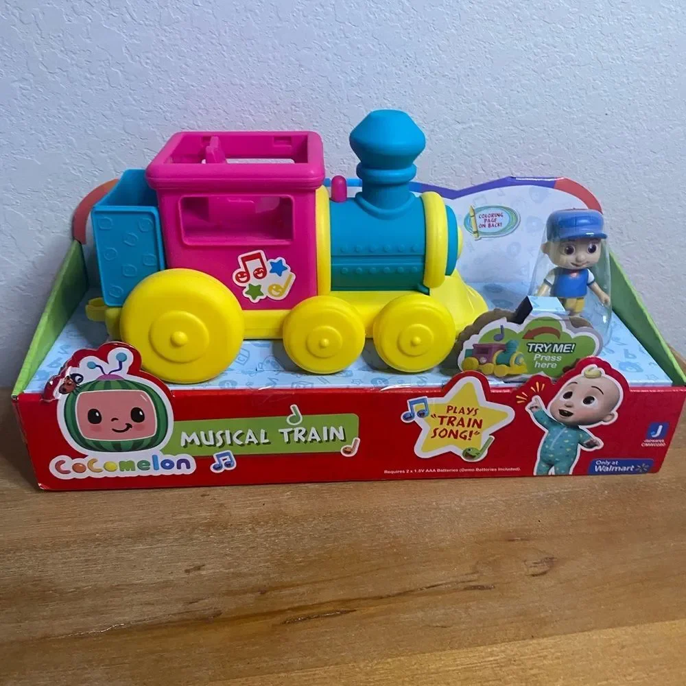 New Cocomelon Toddler Baby Toy Bundle Cocomelon Musical Train & Bath Toy